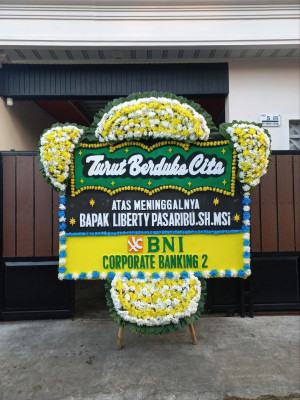 Papan Bunga Duka di Sempaja Utara