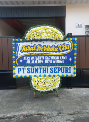 Papan Bunga Duka di Sempaja Utara